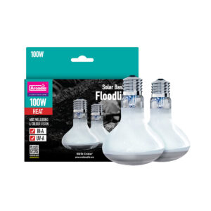 Arcadia Solar Basking Floodlight, 100w - Twin Pack