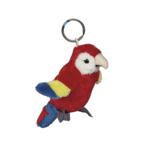 Scarlet Macaw keyring, 10cm